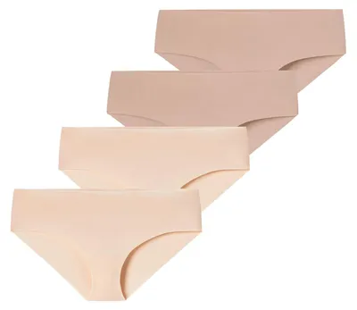 Produktbild von Schiesser Damen Panty Invisible Light 4-Pack sand,maple - Größe 42