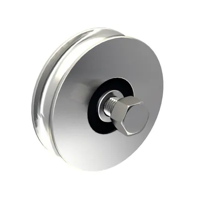 Produktbild von Stahl-Laufrolle Ø100mm (Ø98mm) für Schiebetore, mit 12 mm Rundrille, für Tore bis 400 kg