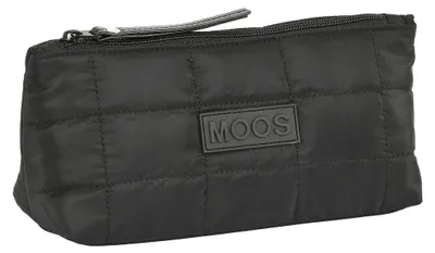 Productafbeelding van Schooltas Moos, zwart, gevoerd, 23 x 12 x 8 cm