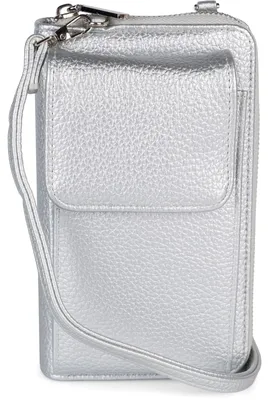 Produktbild von styleBREAKER Damen Mini Bag Geldbörse mit RFID Schutz und Handyfach | Crossbody Umhängetasche mit Schultergurt | Portemonnaie und Handytasche in einem | 19 x 11 x 5,5 cm