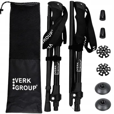 Immagine prodotto di Set Di 3 Bastoni Da Nordic Walking Neri (30)