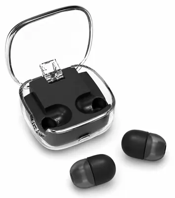 Produktbild von Schlafkopfhörer Bluetooth 5.4, Mini In Ear Kopfhörer für Seitenschläfer, unsichtbare Ohrhörer mit ENC Geräuschunterdrückung, LED Akku Anzeige & Type-C