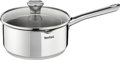 Produktbild von TEFAL Duetto Stielkasserolle 16cm Deckel Topf Kochtopf alle Herdarten Eldelstahl