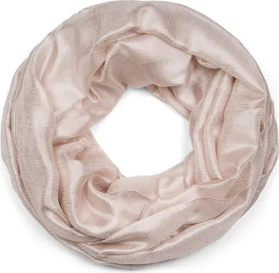 Produktbild von styleBREAKER Damen Loop Schal weich fließend | Seidig glänzendes Halstuch Einfarbig für Sommer & Frühling | Schlauchschal Leicht & Elegant