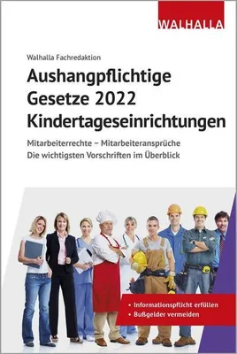 Produktbild von Aushangpflichtige Gesetze 2022 Kindertageseinrichtungen
