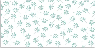 Produktbild von MuchoWow® Poster Blätter - Muster - Blau 80x40 cm - Wanddeko