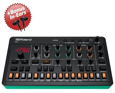 Produktbild von Roland Aira S-1 Tweak Synthesizer  + Bonus In-Ear Kopfhörer