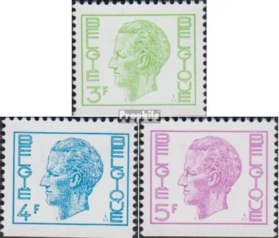 Produktbild von Briefmarken Belgien 1973 Mi 1752D-1754D (kompl.Ausg.) postfrisch Baudouin