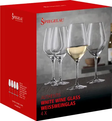 Produktbild von Spiegelau Authentis Weißweinglas, 4er Set, Weinglas, Glas, Kristallglas, 420 ml, 4400182