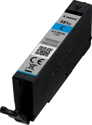 Produktbild von Canon Originaltinte CLI-581XL C, Größe XL, Cyan, Recyclebare Verpackung