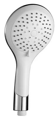 Produktbild von SCHÜTTE Handbrause BROADWAY, Wellness Duschkopf mit 5 Strahlarten, Regendusche mit Antikalk-Noppen, Weiß/Chrom