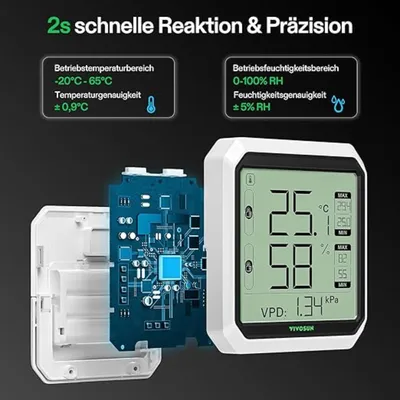 Immagine prodotto di VIVOSUN Igro e termometro Bluetooth AeroLab