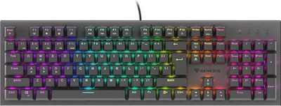 Produktbild von GENESIS Thor 303, Kabelgebunden, USB, Mechanischer Switch, QWERTY, RGB-LED, Schwarz