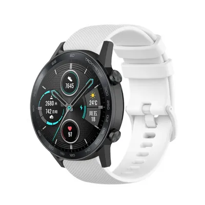 Produktbild von Strap-it Honor Magic Watch 2 Luxus-Silikonarmband (Weiß)