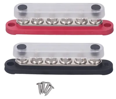 Sammelschiene 150 A, 300 VAC/48 VDC, Kupfer, 2 Stück