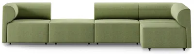 Produktbild von Casa Padrino Luxus Ecksofa Grün 360 x 180 cm - Modulares Wohnzimmer Sofa - Luxus Wohnzimmer Möbel
