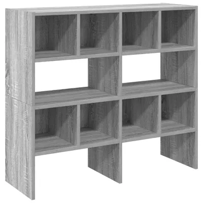 Produktbild von vidaXL Schuhregale 2 Stk. Stapelbar Grau Sonoma 89,5x30x40 cm
