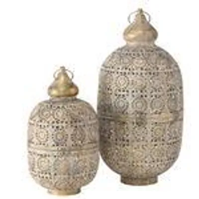 Obrázok produktu pre Boltze Laterne Abby Leuchte Antikgold Beige Eisen Lichtquelle Rund 2003245