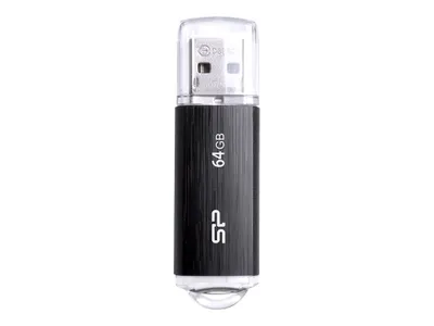 Produktbild von Silicon Power Ultima U02, 64 GB, USB Typ-A, 2.0, Kappe, 8 g, Schwarz