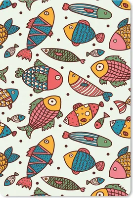 Produktbild von MuchoWow® Mauspad Mousepad Muster - Meer - Fische - Meerestiere 40x60 cm - Mousepads - Maus Mat - Pad - Mausunterlage - Schreibtisch Accesoire