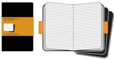 Produktbild von Moleskine Cahier large liniert schwarz DIN A5. 3er Pack