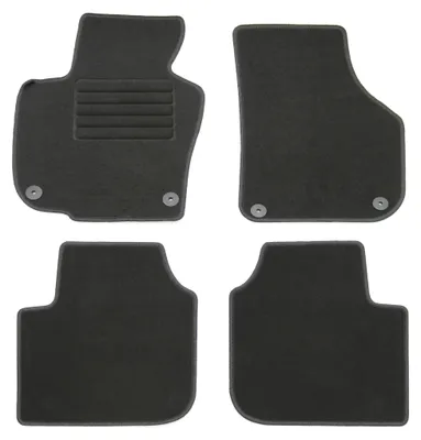 Fußmatten-Set für Skoda Superb 2 3T, 06/2013-08/2015, 4-teilig, Schwarz