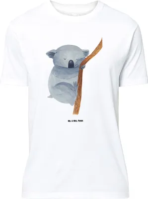 Produktbild von Mr. & Mrs. Panda Größe XL T-Shirt Koalabär - Weiß - Geschenk, mit Spruch, schlafen, Bär, Träumen, Tshirt, Koala, Schlafzimmer, Shirt, Traumland, Lustige Sprüche
