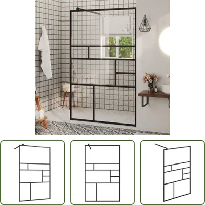 Obrázek produktu pro The Living Store Sprchová zástěna pro sprchový kout s čirým sklem ESG 100x195 cm