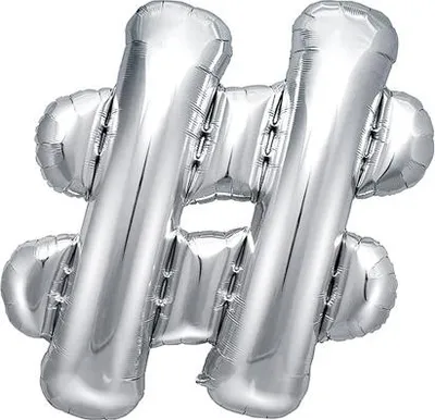 Produktbild von Folienballon, 35cm, silber (1 Karton / 50 Stück)