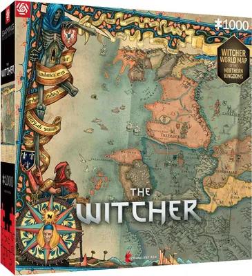 Zdjęcie produktu dla Puzzle 1000 elementów Wiedźmin Królestwa Północy