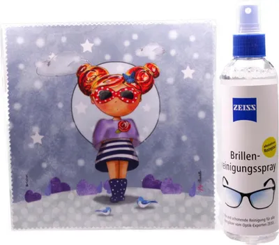 Produktbild von Mikrofasertuch "Rote Sonnenbrille"  Größe 18,5*18,5 cm von La Kelnet