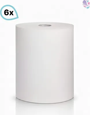 Immagine prodotto di Rotoli di asciugamani SET, 6 rotoli, 2 veli, 140 m per rotolo, 100% cellulosa, robusti e altamente economici : Unità di imballaggio - 1 set Unità di imballaggio: 1 set