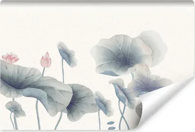 Produktbild von Muralo Vlies Fototapete für Schlafzimmer BLÄTTER Seerose Blumen Abstraktion Br. 254cm x Hö. 184cm