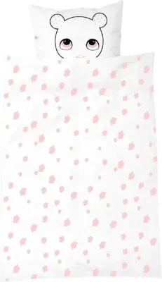 Produktbild von LuckyBoysunday Duvet Cover Maus 140 x 200 cm Weiß/Pink