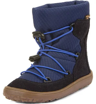 Produktbild von Froddo FroddoTex Barefoot Track Wool Kinder Wasserdichte Barfußstiefel mit Wollfutter Dunkelblau (Dark Blue), G3160251 - Gr. 31