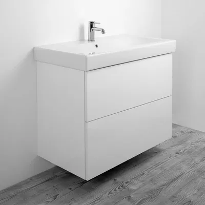 Imagen del producto de Mueble bajo lavabo Kronenbach Plana 2.0 para lavabo Geberit iCon, de 60 cm, con 2 cajones