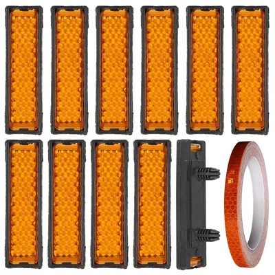 Productafbeelding van Reflectorset met 10 voetreflectoren en 1 rol reflecterend tape