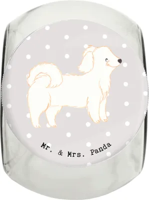 Produktbild von Mr. & Mrs. Panda Dose Havaneser Lebensretter XL 2000ml - Grau Pastell - Geschenk, Vorratsbehälter, Bichón Habanero, Vorratsglas, Havi, Bichon Havanais, Keksdose, Glasdose
