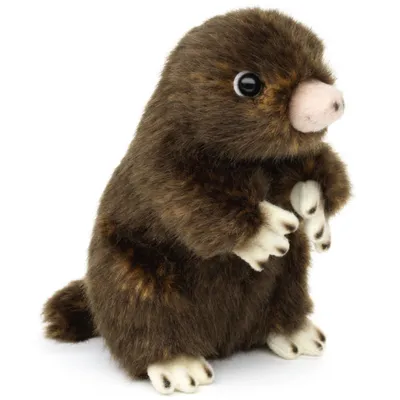 Produktbild von Uni-Toys Plüschtier Maulwurf H90311 - Naturgetreues Kuscheltier Maulwurf 14cm