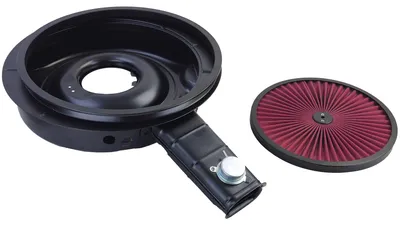 Obrázok produktu pre Kryt vzduchového filtra, vzduchová trubica s vysokým prietokom, čierny kryt filtra pre Ford Mustang modely 1971-73