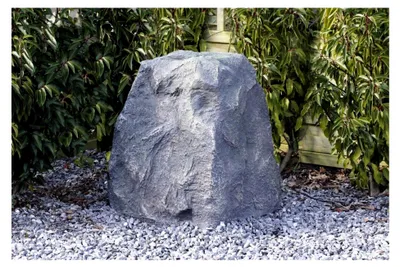 Produktbild von Gartenfelsen 60x50cm Abdeckfelsen Filterabdeckung Gartendeko Trafohaus Abdeckung Findling Felsen Kunststein Grau