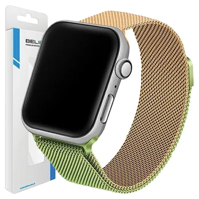 Obrázok produktu pre Beline Apple Watch Steel38/40/41Mm zelený/zlatý remienok