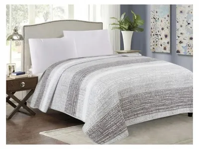 Produktbild von Euromat TAVIRA Bettüberwurf 220 x 240 cm geometrisch grau