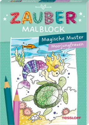 Produktbild von Zaubermalblock. Magische Muster. Meerjungfrauen