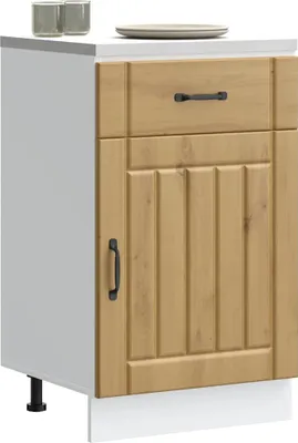 Produktbild von "2026 Promotion" Buffetschrank Küche, Küchen-Unterschrank, Lucca Artisan-Eiche Holzwerkstoff - Mehrzweckschrank CC31300
