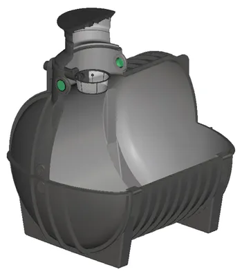 Produktbild von Regenwasser Zisterne 5000 Liter AQUA-RONDO für den Garten