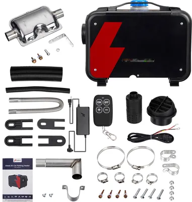 Produktbild von 8KW Dieselheizung, 12V/24V DC & 240V AC bluetooth Diesel Luftheizung, LCD Dieselheizung mit Fernbedienung, EU-Adapter für LKW, Wohnmobil (Horizontale)