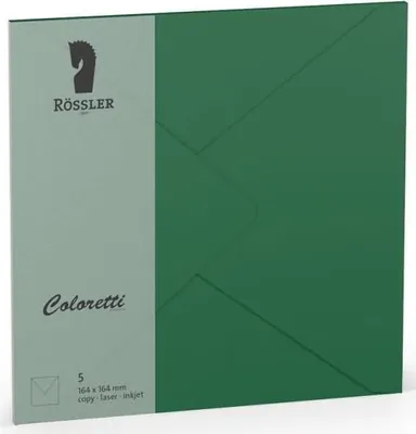 Immagine prodotto di Busta grande quadrata colouretti 5 pz. verde scuro