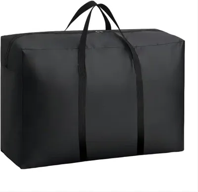 Produktbild von Famanu Schutzhülle für Gartenkissen - Aufbewahrungstasche 180 L, 420D, Organizer, Reißverschluss, Tragegriff, L100xB30xH60cm, Schwarz