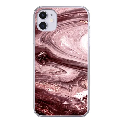 Produktbild von MuchoWow® Handyhülle Schutzhülle Hülle für iPhone 11 Marmor - Gold - Rosa Silikon Softcase Handy Hülle - Handytasche